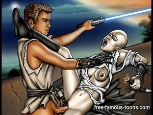 Star Wars cartoon porn parody