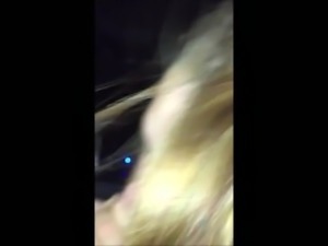 Blonde teen with Blue Eyes Blowjob