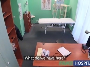 FakeHospital Kinky nurse helps patient ejaculate by blowjob