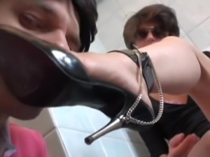 smelling shoes and feet 2