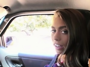 Hot teen Karlee Grey offers blowjob