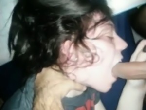 My Irish girlfriend gives a good BJ and she loves being choked during sex