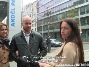 She has a pile of cash, and she wants to give it to this hot Czech couple,...