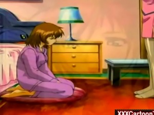 Bisexual cartoon chick sex moments