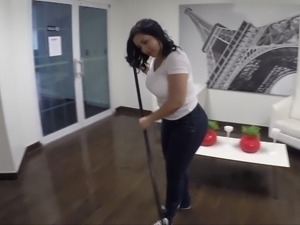 Dirty cleaning lady