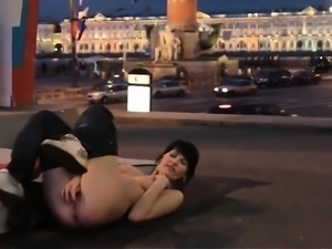 Amateur public masturbation video
