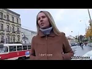 Cutie amateur european slut seduces tourist dor a street blowjob 35