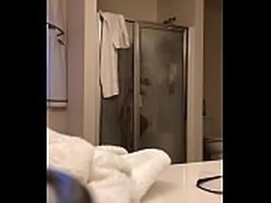 Wife taking shower on hidden camera