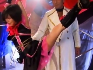 Slutty Oriental girls explore their bondage fetish fantasy