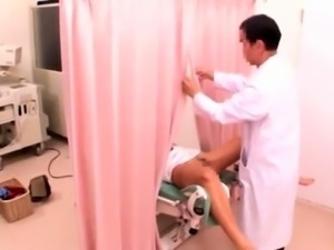 Dazzling Asian babe has a horny doctor drilling her snatch