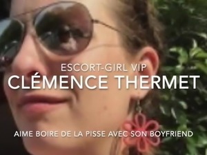 Clemence Thermet escort-girl aime boire de la pisse