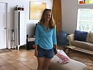 Cute amateur blonde gets off with a vibrator