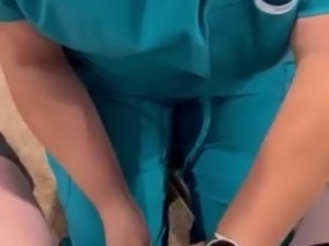 Milf nurse gives hadjob and allows to fuck her to get sperm for check up