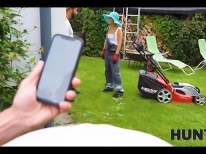 Slutty teen gardener is ready to do everything for cash POV video