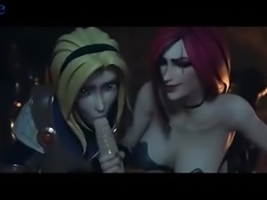 Uncensored video-game porn cartoon compilation