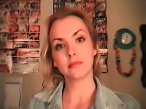 I film my best friend Alena eastern girl with nice bulging boobs and record her