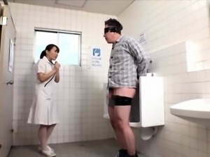Japanese amateur MILF sucking on dick