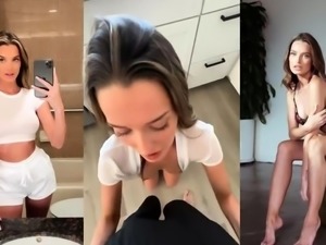 Beautiful milf pounding her aching pussy into POV cock