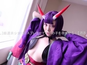 Cosplay Asian teen ready to enjoy hardcore sex session