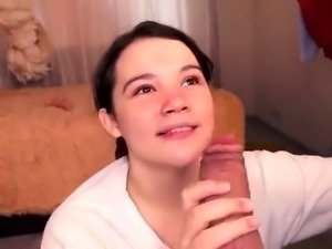 Erotic teen blowjob for big cock