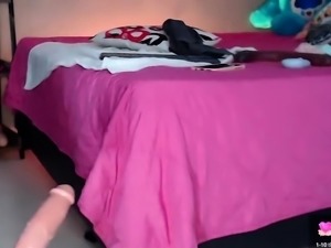 Webcam Asian chick anal masturbation tease
