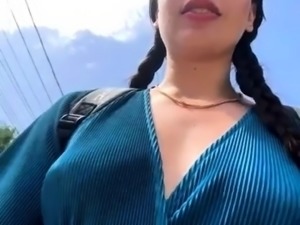 Brunette cutie outdoor nudity and toy fucking