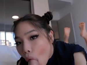 Amateur Asian Deepthroat Blowjob