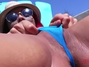 Skinny young babe with trimmed pussy enjoys a lot having an impressive cock...