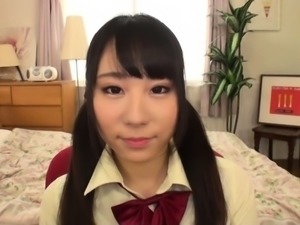 Cute Japanese teens plays with toys and cock